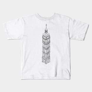 Big Ben - Hand Drawn Print Kids T-Shirt